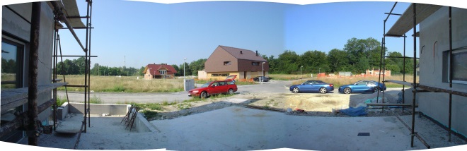 Pogled s terase pred ureditvijo