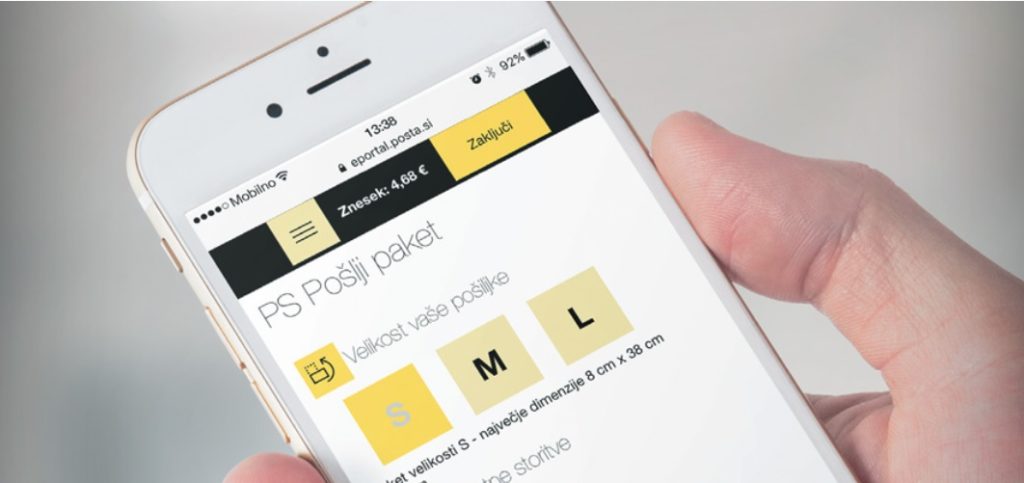 aplikacija Pošta Slovenije