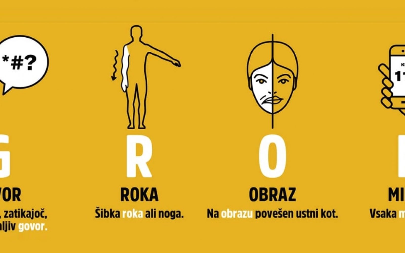 GROM-prepoznajmo znake možganske kapi