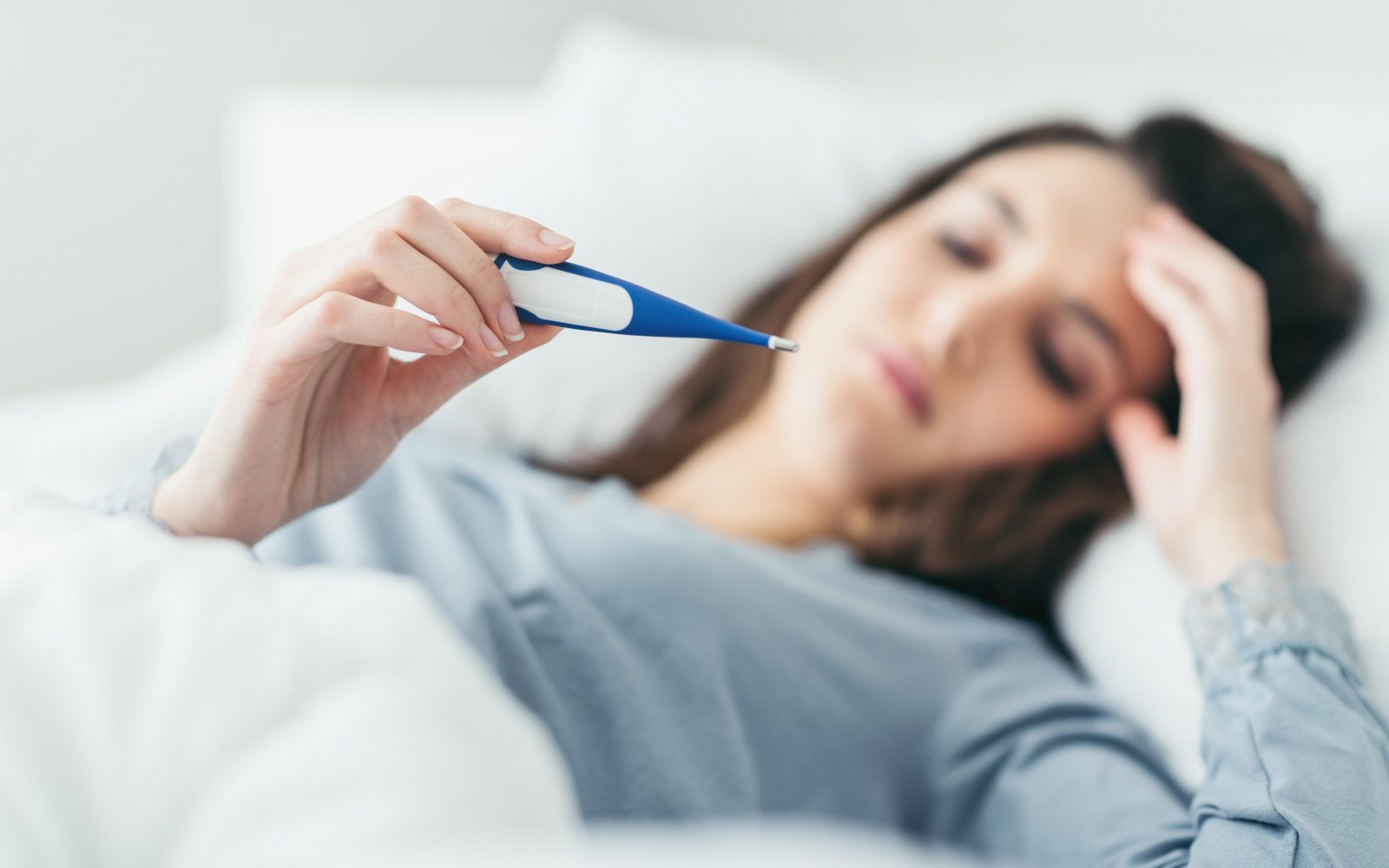 gripa, prehlad, temperatura