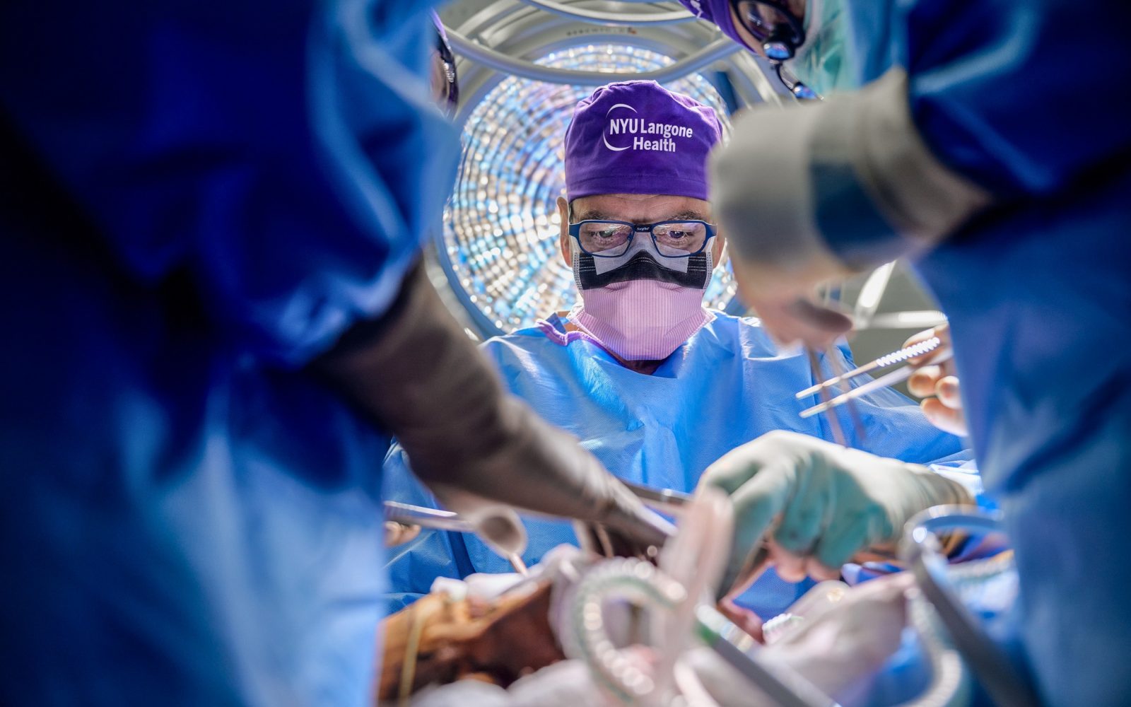 Presaditev polovice obraza in celega očesa