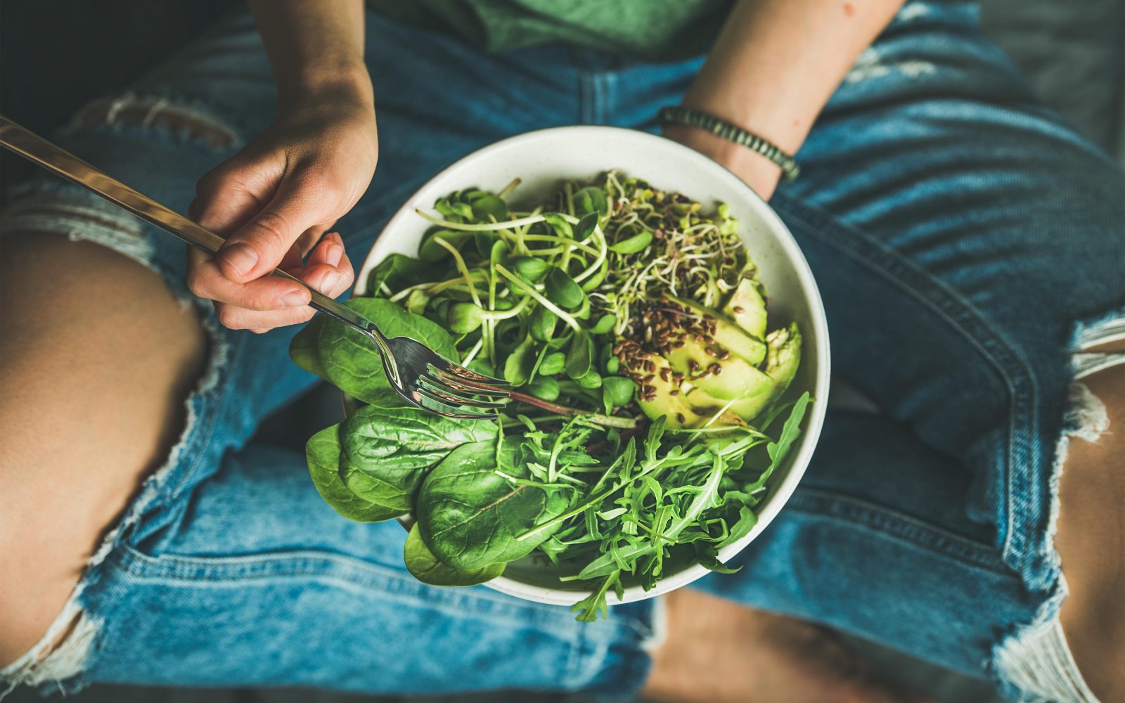 avokado, skleda, solata, zdrava hrana