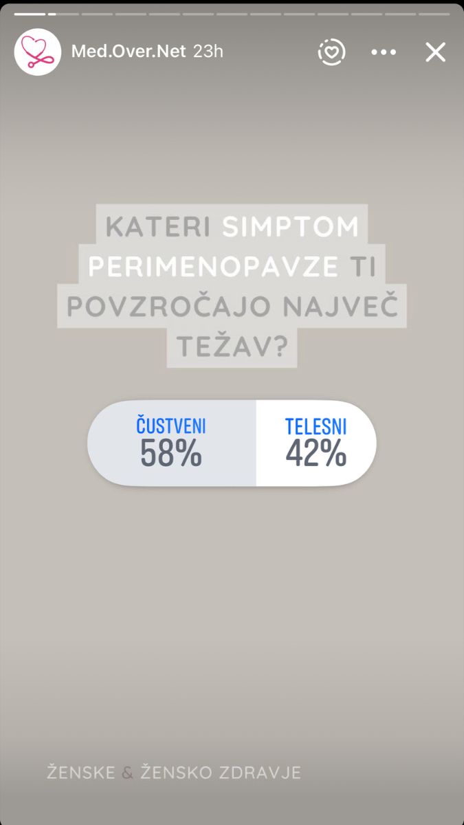 Perimenopavza anketa – simptomi in izkušnje žensk