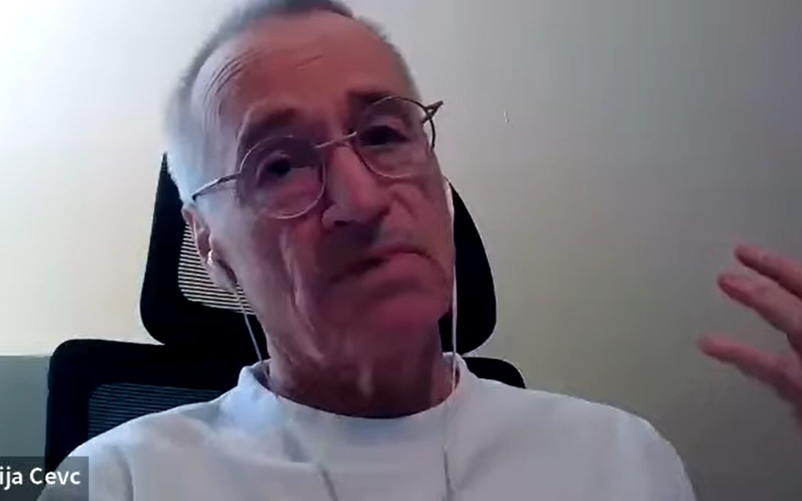 Matija Cevc - posnetek zaslona