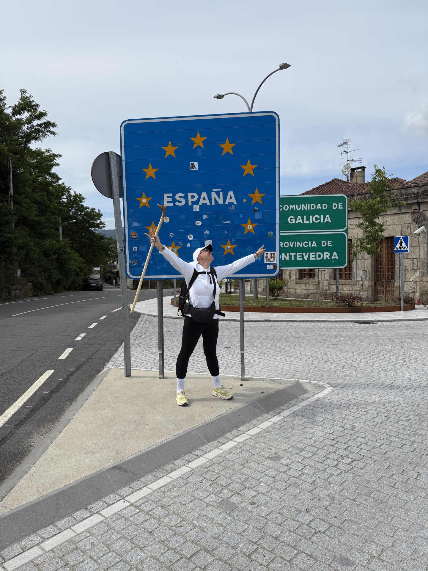 Prvi koraki v Španiji. Romana Skrinjar Alauf je na Caminu prehodila 282 kilometrov – v zahvalo darovalcu in njegovi družini.